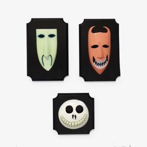 Nightmare Before Christmas Lock, Shock & Barrel Mask Wall Decorations